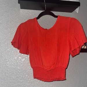 Fashion nova cropped shirt